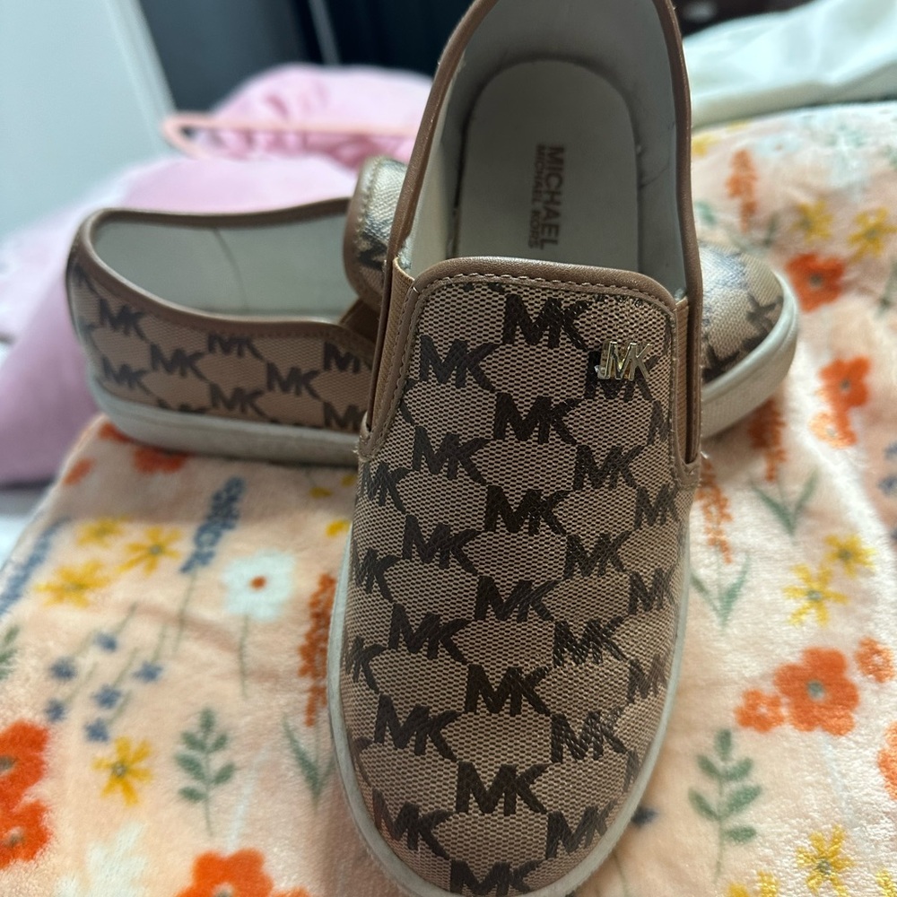 Michael Kors Kids Tan Slip-On Sneakers